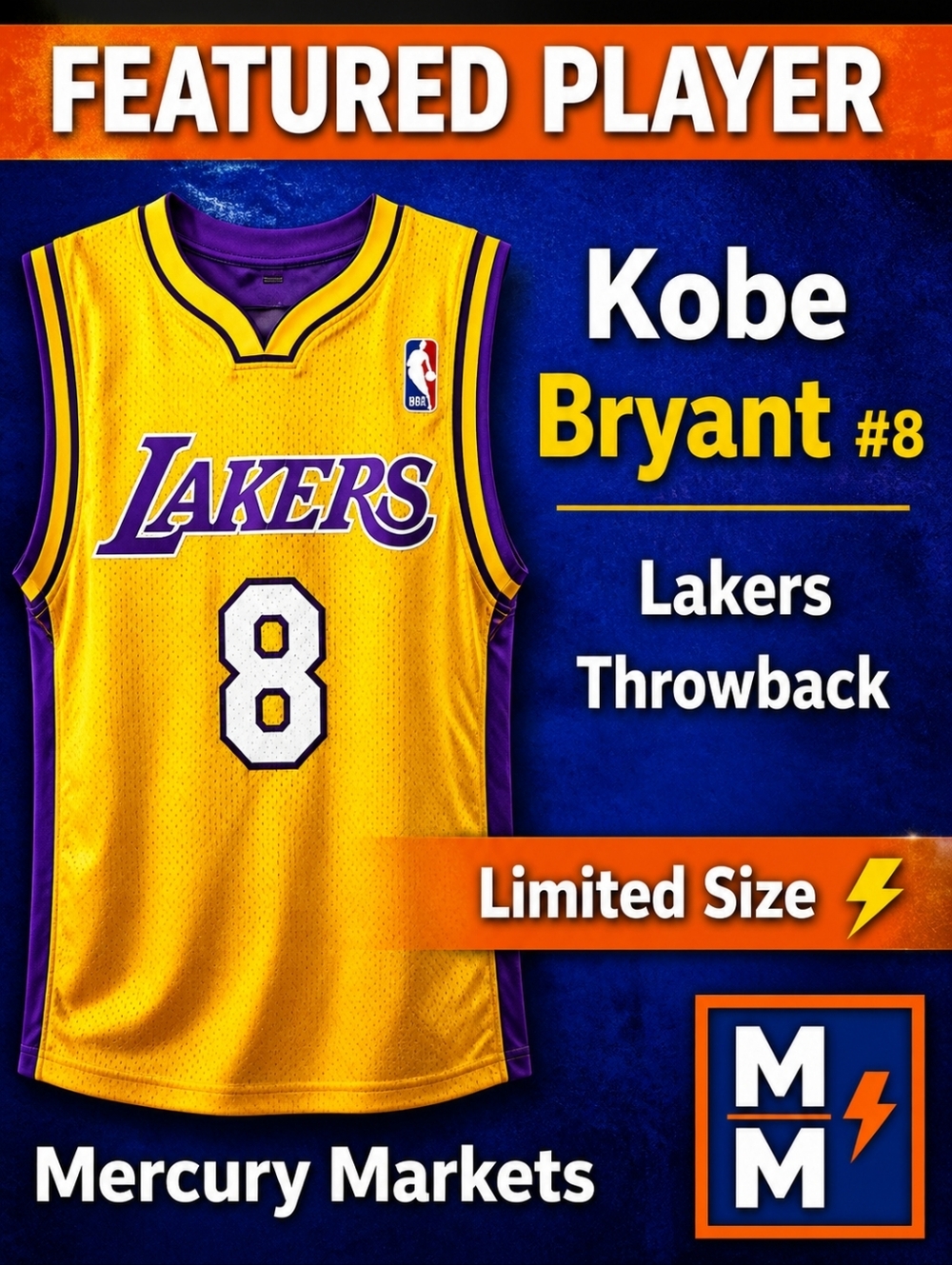🏀 Vintage Throwback NBA Youth Jersey. Kobe Bryant #8 Lakers Jersey Youth XL